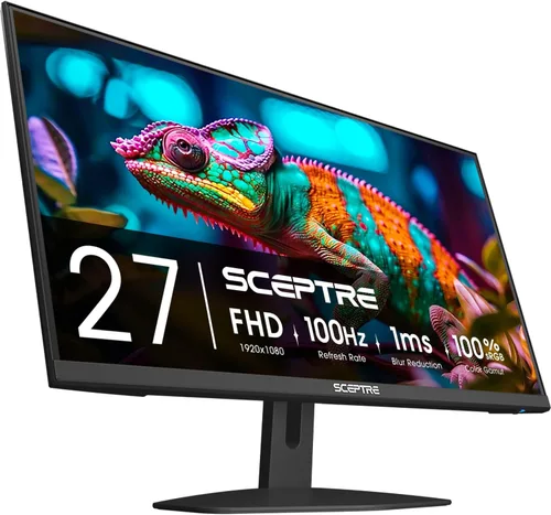Miniatura 12 de Sceptre - Monitor LED delgado Prime de 24 pulgadas, 1080p 99% sRGB 2x HDMI VGA con altavoces integrados, color negro máquina