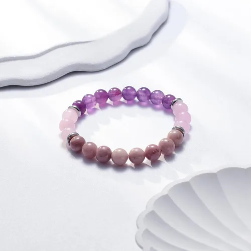 Miniatura 6 de Pulseras curativas para mujeres, cuentas de yoga antiansiedad, alivio del estrés, pensamientos curativos, pulseras de relajación, aromaterapia