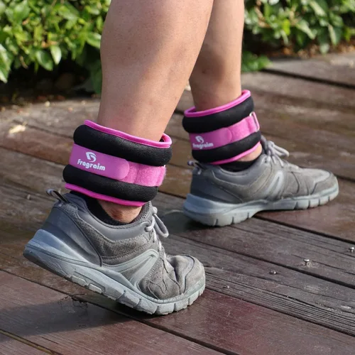 Miniatura 5 de Fragraim - Juego de pesas de tobillo para mujeres, hombres y niños, ideal para entrenamiento de fuerza para muñeca/pierna/brazo, correa ajustable, 1
