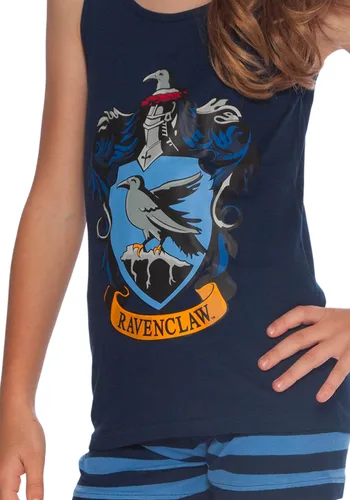 Miniatura 5 de Harry Potter All House Crest - Conjunto de pijama de algodón con camiseta corta de Intimo