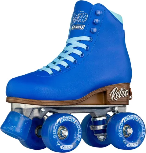 Miniatura 14 de Crazy Skates Retro Roller Skates Adjustable or Fixed Sizes Classic Quad Skates for Men, Women and Girls Rosa (ajustable)