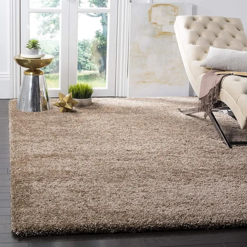 Miniatura 222 de SAFAVIEH Accent Rug 2'x3' - Milan Shag Collection - Modern Design, Dark Beige, Ultra Plush Thick Pile, Ideal for Bedroom, Nursery, Living Room