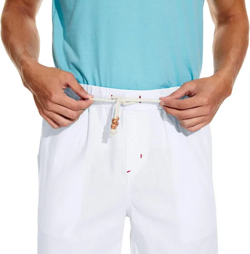 Miniatura 3 de Boisouey - Pantalones cortos de verano para hombre de lino estilo informal