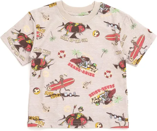 Miniatura 3 de Disney Lion King Toy Story Mickey Mouse Cars - Camiseta sin mangas y pantalones cortos de felpa francesa, conjunto de 3 piezas para niños pequeños