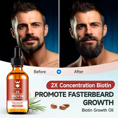 Miniatura 2 de Bálsamo para barba para hombres y cera acondicionadora para barba, fabricado con aceite de ricino, ingredientes naturales y orgánicos, hidrata