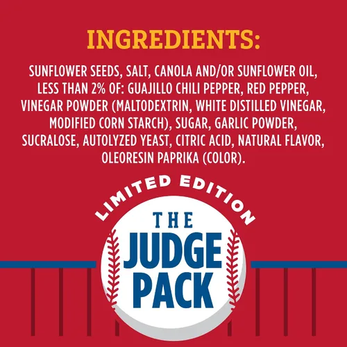 Miniatura 3 de Aaron Judge Semillas DAVID de edición limitada, semillas de girasol jumbo dulces y picantes, 0.28 oz de proteína por porción, aperitivo de béisbol