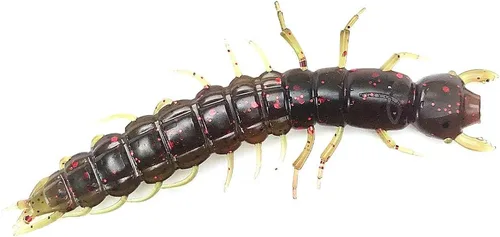Miniatura 5 de Hellgrammite - Señuelo de pesca de plástico suave, cebo súper realista para lubina y trucha, 3.7 pulgadas, paquete de 8 Stone Cold