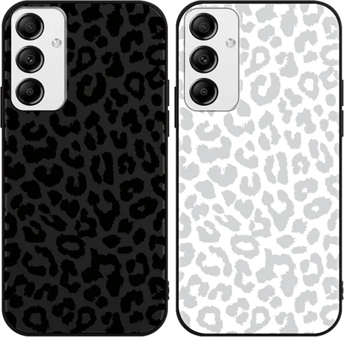 Miniatura 84 de 2 Pack Funda con lindo estampado de chita para Samsung Galaxy S22 Ultra 5G de 6.8", Fundas con patrón de leopardo de lujo, diseño de silicona suave