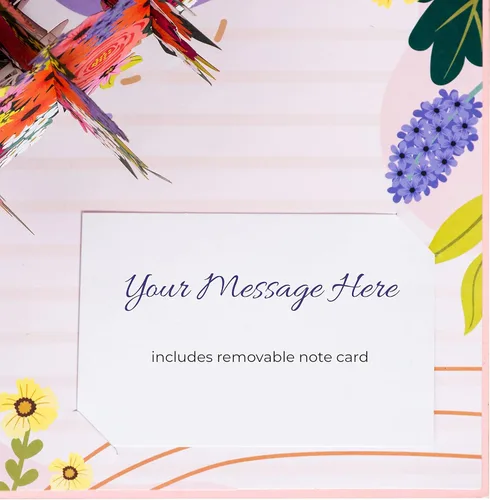 Miniatura 6 de Paper Love Carta desplegable 3D, arreglo floral, día de la madre, para todas las ocasiones, funda de 5 x 7 pulgadas, incluye sobre y etiqueta de nota