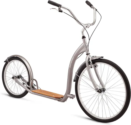 Miniatura 8 de Schwinn - Patinete Shuffle para adultos con rueda delantera de 26 pulgadas, rueda trasera de 20 pulgadas, frenos lineales de aleación y marco
