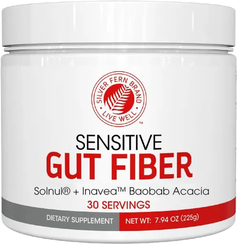 Miniatura 8 de Silver Fern Suplemento de fibra intestinal sensible: cada tina = 30 cucharadas = suministro de 30 días, 0.21 oz de fibra dietética por porción