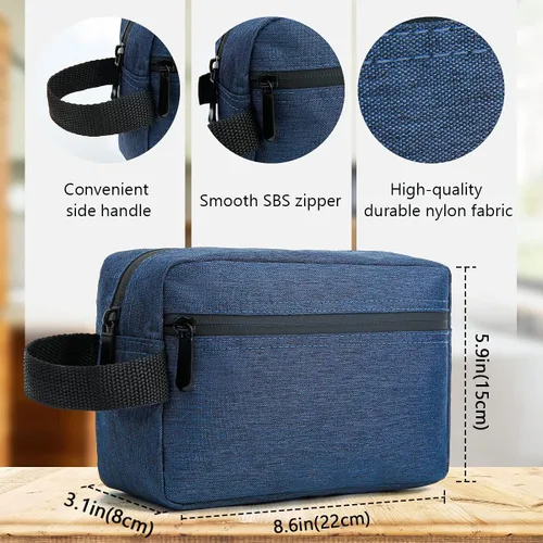 Miniatura 5 de Neceser de viaje para mujeres y hombres, bolsa de afeitar resistente al agua para accesorios de artículos de tocador, bolsas de almacenamiento