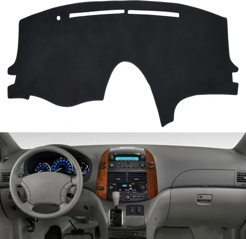 Miniatura 11 de SPEEDWOW Cubierta Alfombrilla para Tablero de Instrumentos Tapete Alfombra Compatible para Toyota Camry 2002-2006 Alfombrilla para Tablero Cubiertas