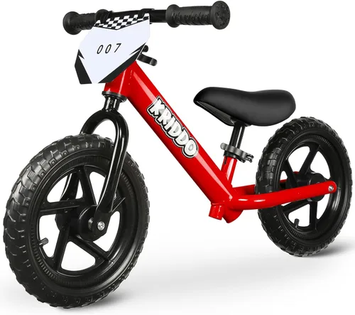 Miniatura 9 de KRIDDO Bicicleta de equilibrio para niños de 2 años, de 18 meses a 5 años, bicicleta de empuje de 12 pulgadas con placa personalizada