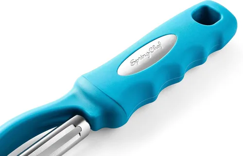 Miniatura 9 de Spring Chef Peladores giratorios de patatas de acero inoxidable para cocina, apto para lavavajillas, pelador de verduras para cocina con mango