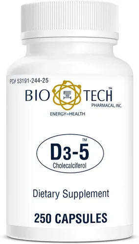 Miniatura 2 de Bio-Tech Pharmacal Vitamina D3 (D3 5k UI, 250 unidades)