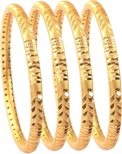 Miniatura 2 de Bangles Indian Rajasthani Handmade Meena Work Gold Plated Ad size 2.8 inch normal size Traditional Jewelry gifting wedding 6364