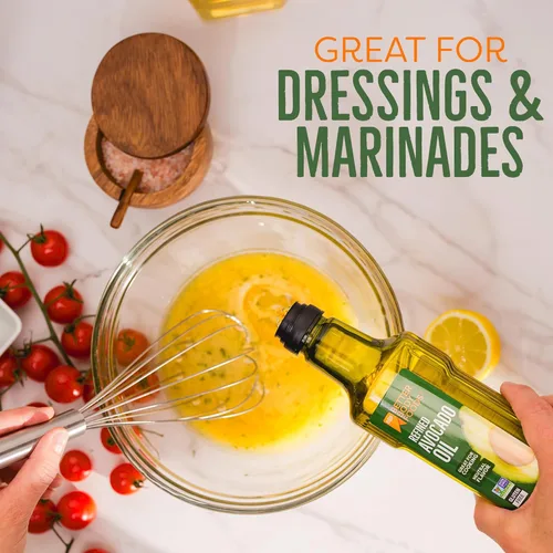 Miniatura 5 de BetterBody Foods Aceite de aguacate refinado, aceite de cocina sin productos transgénicos, kosher, apto para dietas keto y paleo, para freír
