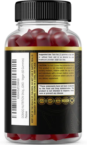 Miniatura 3 de Shilajit - Gomitas para hombres y mujeres (grado oro de alta potencia con más de 85 oligoelementos con ácido fúlvico) – Apoyo de energía e inmunidad
