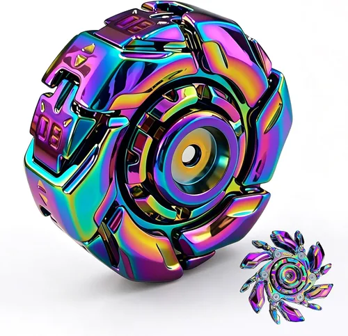 Miniatura 11 de EDC Fidget Sliders - Juguetes de metal para adultos para TDAH y ansiedad, autismo, alivio del estrés, juguetes de clicker, color negro