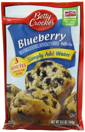Miniatura 12 de Betty Crocker - Wild Blueberry Muffin and Quick Bread Mix (muffin de arándanos silvestres y mezcla rápida de pan), 16.9 onzas