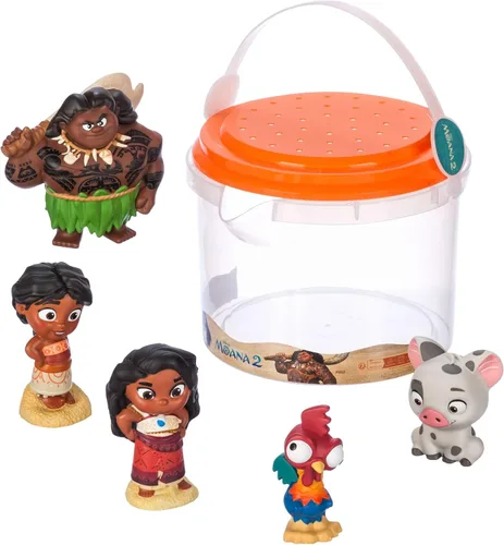Disney Store Set Oficial de Baño (Moana 2) - Accesorios de Baño para Niños con Personajes de Disney Queridos - Esenciales de Baño Coloridos y