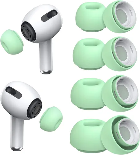 Miniatura 11 de [4 pares] Puntas de repuesto para los oídos para AirPods Pro y AirPods Pro 2 con orificio de reducción de ruido, puntas de silicona para los oídos