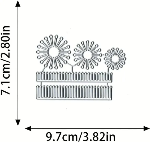 Miniatura 3 de Lapoo Troquel de corte de flores para álbumes de recortes, troquelado de metal duradero para álbumes de recortes, álbum de fotos, tarjetas de papel