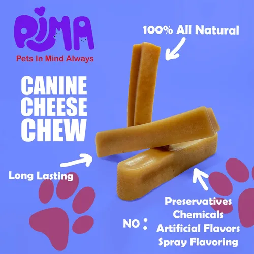 Miniatura 4 de PIMA - Masticables de queso canino, masticables naturales de yak para perros de 35 libras o más pequeños, sin lactosa, masticables de larga duración
