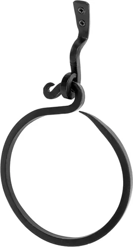 Miniatura 2 de Anillo de toalla de hierro forjado: un toque de encanto artesanal a tu cocina o baño con nuestro toallero hecho a mano. Fabricado por herreros, este
