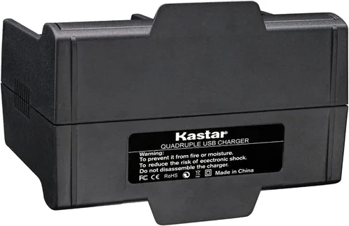 Miniatura 5 de Kastar Paquete de 4 baterías y cargador cuádruple compatible con NEZINI 2 modo de carga Mini cámara para niños, cámara digital para niños y niñas