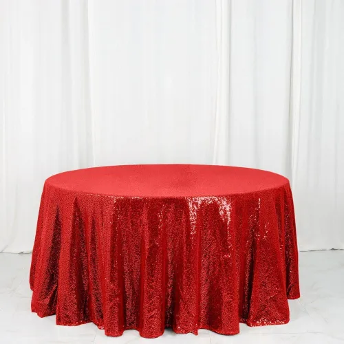 Miniatura 22 de Tableclothsfactory Luxury Collection - Manteles redondos de lentejuelas de 108 pulgadas, color dorado