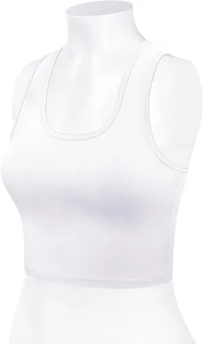 Miniatura 4 de Camiseta sin tirantes, de algodón para mujer, de espalda cruzada