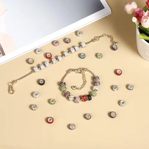 Miniatura 3 de ZYEHXED 20 piezas Cadena de serpiente con dije Pulsera con ayudante de pulsera Cadenas de serpiente ajustables con extensor de cierre de langosta 20