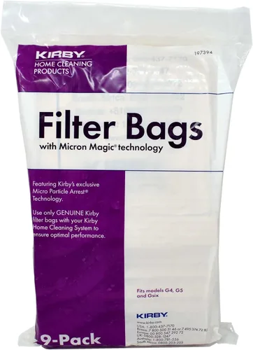 Kirby NUEVAS Bolsas para aspiradora de 9 micrones G4 y G5 con correas