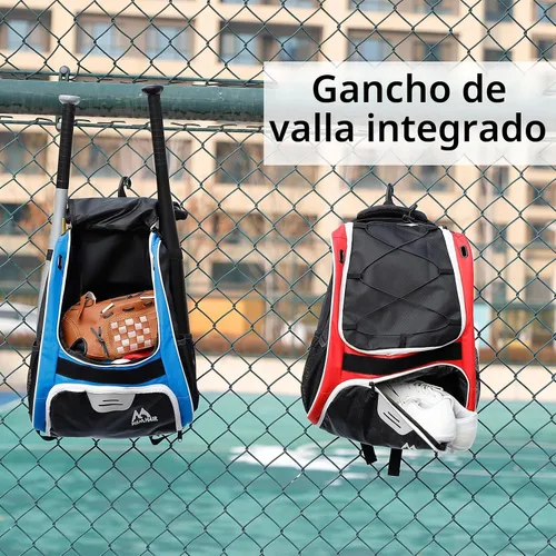 Miniatura 9 de Hsmihair Bolsa de béisbol - Mochila de béisbol para béisbol, compartimento principal grande, softball y equipo para jóvenes y adultos