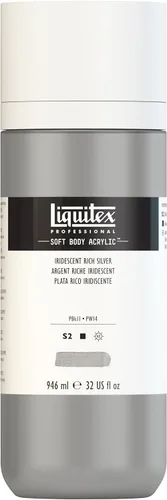 Miniatura 130 de Liquitex Professional Soft Body - Pintura acrílica, botella de 2 onzas (59 ml), blanco titanio Titanio Blanco