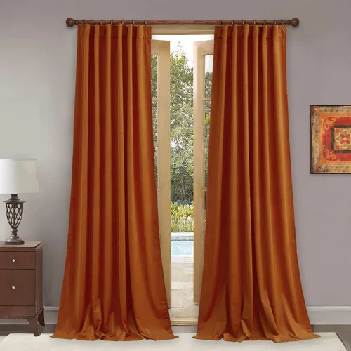 Miniatura 45 de StangH Cortinas de terciopelo súper suaves con pestaña trasera, cortinas azul marino para puerta corredera, decoración de lujo, cortinas opacas