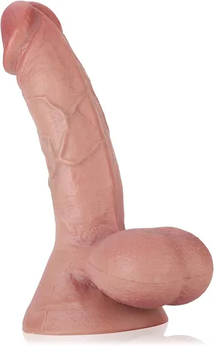 Miniatura 12 de Consolador de 9 pulgadas realista de silicona con ventosa grande y suave - Consolador XXL de doble densidad para uso sin manos, con punto G, juguete