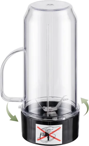 Miniatura 7 de Equust 4 tazas altas de 22 onzas con tapas abatibles para llevar, piezas de repuesto compatibles con vasos mezcladores Magic Bullet de 250 W MB1001
