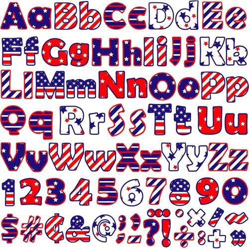 Miniatura 15 de 260 piezas de letras en blanco y negro para tablón de anuncios de aula, paquete combinado de letras de 4 pulgadas, juego de puntos y rayas
