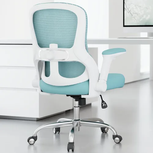 Silla de oficina Veratric - Silla de escritorio ergonómica con soporte lumbar ajustable, silla de computadora de malla, sillas de oficina ejecutivas