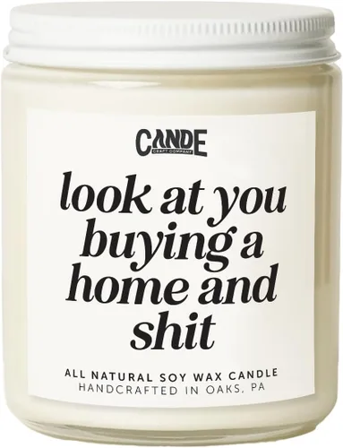 Miniatura 10 de CE Craft - Funny Housewarming Candle - New Home Gifts Ideas - Homeowner - New Apartment - Closing Gifts (Hope Your New Neighbors)