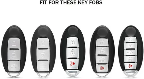 Miniatura 2 de Funda metálica para llavero Nissan Altima Maxima Armada Rogue Sentra GT-R 370z Infiniti G25 G35 G37 Q60 Q70 Q80