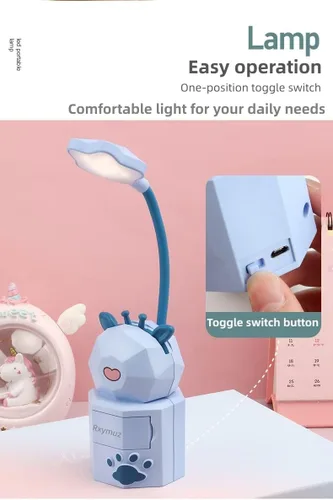 Miniatura 6 de Luz nocturna de lectura LED, bonita lámpara de escritorio kawaii, lámpara de escritorio plegable y bonita, lámparas de escritorio para oficina