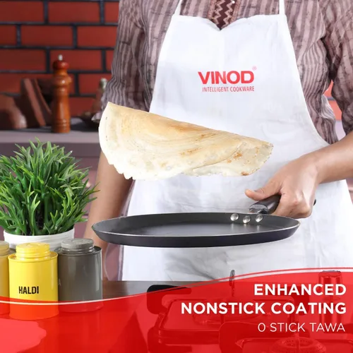 Miniatura 5 de Vinod Zest Omni Dosa Tawa - Plancha antiadherente (12 pulgadas), color negro