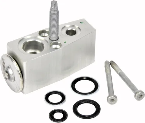 GM Genuine Parts 15-51369 (84104355) Kit de válvula de expansión térmica de aire acondicionado con sellos de evaporador, válvula, espárrago y pernos