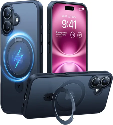 Miniatura 15 de TORRAS Funda magnética para iPhone 13 Pro Max de 6.7 pulgadas [compatible con Magsafe] con soporte, [protección contra caídas de grado militar] a