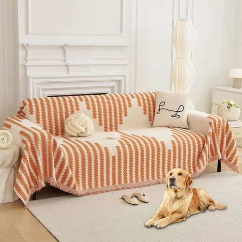 Miniatura 15 de HAOMAIJIA Fundas Boho para Sofá Fundas de Sofá para Sofá de 3 Cojines Apto para Mascotas Suave Grueso Antideslizante Funda de Sofá para Perros Gris