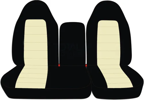 Miniatura 16 de Funda para asientos y apoya brazos de camiones, asiento delantero dividido 60/40 con apertura en el medio, para camión 1997-2000 Ford F-150, de 21